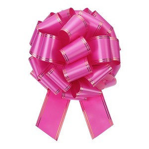 Unique Bargains Large Pull Bow Metallic Car Bows Decorative Gift Wrapping Ribbons - 1 of 4