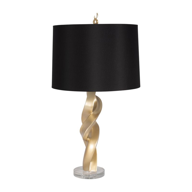 SAGEBROOK HOME 30&#34; Swirl Resin Table Lamp Gold, 2 of 11
