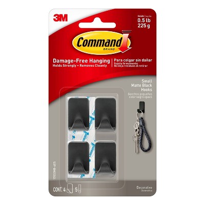 Command Decorative Hooks Black