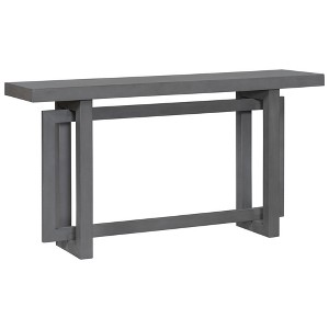 TiramisuBest 59.1" Painted Entryway Table,Black Pine Veneer Console Table, Extra Long Sofa Table for Hallway, Living, or Kitchen - 1 of 4
