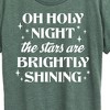 Women's - Instant Message - Oh Holy Night Christmas Short Sleeve Graphic T-Shirt - 2 of 4