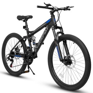 VisioGear Bicycles, 26 Inch Mountain Bike with Adjustable Seat, Commute Bicycle for Men and Women, Gray, 67"*27"*39" - 1 of 4