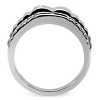 Slickblue Men's Classic Stainless Steel CZ Ring – Smooth Finish, Lightweight, Everyday Wear, size 7-13 - 4 of 4