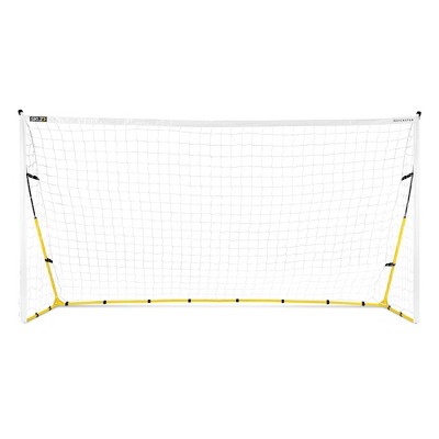 12' x 6' Yellow and White Folding Soccer Goal with Steel Frame