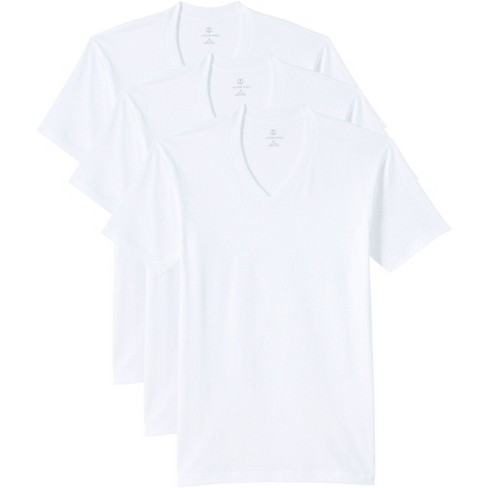 Lands' End Men's V-neck Undershirt 3 Pack - Medium - White : Target