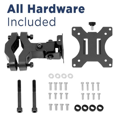 Heavy Duty Black Steel Full Motion VESA Pole Mount