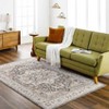 Mark & Day Kortny 6'4"x9' Rectangle Woven Indoor Area Rugs Ivory/Dark Brown: Stain-Resistant, Pet Friendly, Traditional Style - 2 of 4