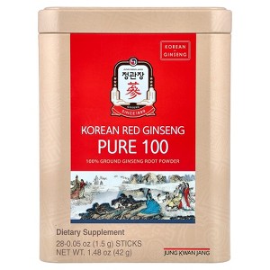 JungKwanJang Korean Red Ginseng, Pure 100, 28 Sticks, 0.05 oz (1.5 g) Each - 1 of 4