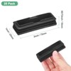 Unique Bargains Chair Leg Bar Stool Plastic Rectangle Hole Tubing End Plug Caps Black - 3 of 4
