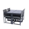 PAGED Patio Dining Set Modern Outdoor Table and Chairs with Armchairs for Outdoor, Patio, Terrace - 3 of 4