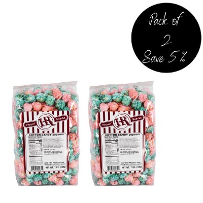 HR Poppin' Snacks 7 oz Cotton Candy Popcorn - Pack of 2