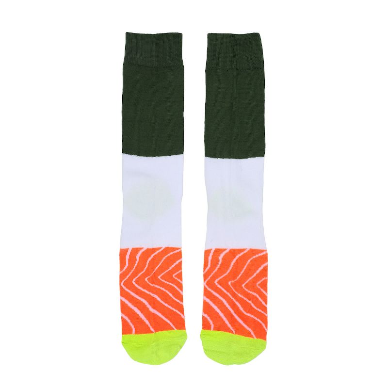 Adult Sushi Delight Crew Socks - Set of 3 Pairs, Perfect for Sushi Lovers!, 2 of 7