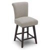 Spruce&Spring Upholstered 26-inch Counter Height Swivel Barstool - 2 of 4