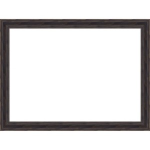 Amanti Art Rustic Pine Black Narrow Framed Dry Erase Magnetic Board - 1 of 4