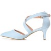 Journee Collection Womens Riva Pointed Toe Mid Heel Pumps - 2 of 4
