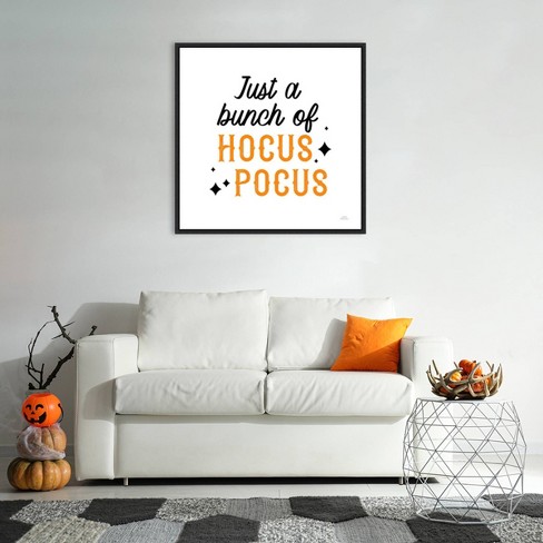 Amanti Art 30"x30" Halloween Typography III by Laura Marshall Framed Canvas Wall Art Print - image 1 of 4