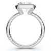 Pompeii3 Certified 4Ct Radiant Solitaire Diamond Engagement Ring 14k Gold or Pt Lab Created - 2 of 4