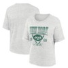 NFL New York Jets Women's Oatmeal Heather Rolled Sleeve T-Shirt - 3 of 3