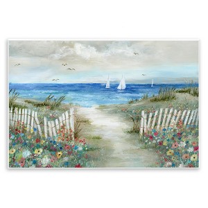 Stupell Industries Gorgeous Traditional Beach Scene, 15" x 10" - 1 of 4