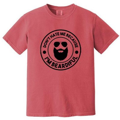 Simply Sage Market Men's Don't Hate Me Beardiful Short Sleeve Garment Dyed Tee