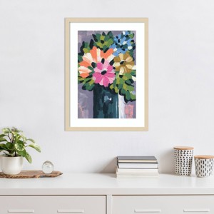 Amanti Art Painterly Florals in Vase I by Yvette St. Amant Framed Wall Art Print - 1 of 4