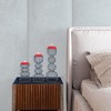 Lainon, Set of 3 Metal with White Finish Candleholders - 3 of 4
