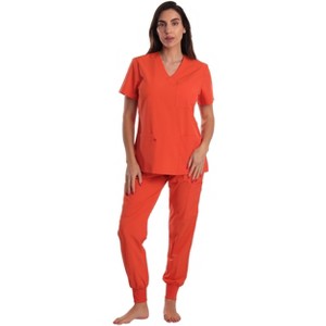 Just Love Women's V-Neck Scrub Set with Jogger Pants  Comfortable and Stylish Medical Uniform - 1 of 3