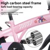 VASIP 16 inch White Kids Bike with Training Wheels & Stand - Adjustable Seat for Boys & Girls Ages 4-8 (41-53in) - 4 of 4