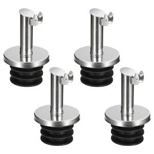 Unique Bargains Bar Supplies Oil Vinegar Dispenser Wine Stainless Steel Bottle Pourers - 1 of 4