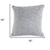 HomeRoots Set of Two Gray and White Geometric Cotton Throw Pillow - 3 of 4