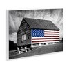 Stupell Industries Black & White Barn with American Flag Wall Plaque Art - 2 of 4