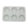 Unique Bargains Candy Mould 6-Cavity Sunburst Candy Mould Hand Wash Gray 6.38"x4.21"x0.63" 1 Pc - 3 of 4