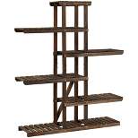 Yaheetech 6-Tier Multi-Layer Large-Capacity Wooden Plant Stand For Indoor/Outdoor