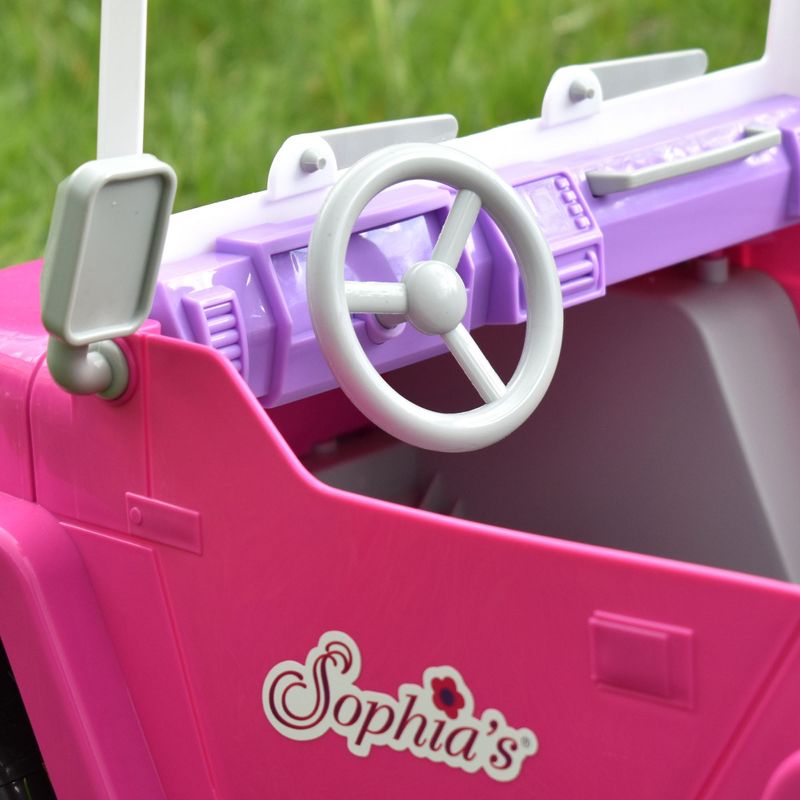 Sophia’s 4 x 4 Hot Pink Beach Cruiser Truck for 18" Dolls, 6 of 9