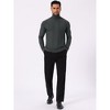 INSPIRE CHIC Men's Long Sleeve Solid Color Winter Knitted Turtleneck Pullover Sweater - 2 of 4