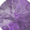 Purple Lilac And Eggplant Abstract Washable Indoor Outdoor Area Rug - 4 of 4