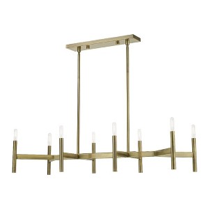 Livex Lighting Copenhagen 8 - Light Chandelier in  Antique Brass - 1 of 2