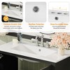 CAVINAS Bathroom Vanity with Single Combination Under Counter Sink and Soft Closure,Bathroom Storage Cabinet with 2 Doors and a Drawer - 4 of 4