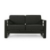 Patio Aluminum Loveseat with Cushions,Modern Outdoor Loveseat Sofa for Garden or Deck,Rust Resistant Armrest Loveseat-Cuddlewood - 2 of 4