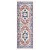 Washable Vintage Printed Rug Non Slip Low Pile Rug Soft Throw Floor Cover Foldable Indoor Carpet for Living Room Bedroom Playroom - 4 of 4