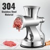 VEVOR Meat Grinder Manual 304 Stainless Steel Hand Operated Meat Grinder Multifunctional Crank Sausage Maker Coffee Powder Grinder - 3 of 4