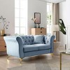 Sofa Velvet Chesterfield,Tufted And Wrinkled Fabric Sofa,Modern Stanford Sofa,Loveseat,Tufted Sofa,Lounge Sofa Furniture-Cuddlewood - 2 of 4