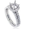 Pompeii3 5/8ct Halo Engagement Mount Set 14K White Gold - 4 of 4