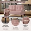 LIVAREEmlen Comfortable Monochrome Double Sofa,Corduroy Fabric,Suitable,for Living Rooms and Bedrooms - 3 of 4