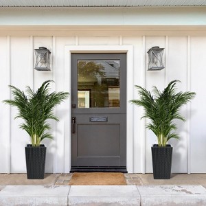 Coucheta 16/22.5" Self-Watering Planter Set of 2 with Water Monitor & Wheels, Indoor/Outdoor Plant Pots for Porch, Patio, Home - 1 of 4