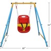 Swing Set, with Safety Belt Indoor Outdoor Playground Swing Playset for Backyard Indoor Outdoor Play - 2 of 4