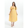 Maternity Dresses Knotted Side Slit Knee Length Dress - 3 of 4