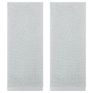 REGALWOVEN Bathroom Hotel Spa Solid Striped Soft Absorbent Decorative Hand Towel 14" x 30" 2 Pcs - 1 of 4
