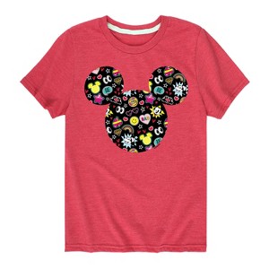Boys' - Disney - Mickey And Minnie Doodles Short Sleeve Graphic T-Shirt - 1 of 4