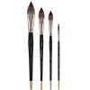 New York Central Oasis Synthetic Brush - Pointed Oval Wash - Handmade in Germany, Professional Watercolor Brushes with Ergonomic Handle, Soft, - 4 of 4